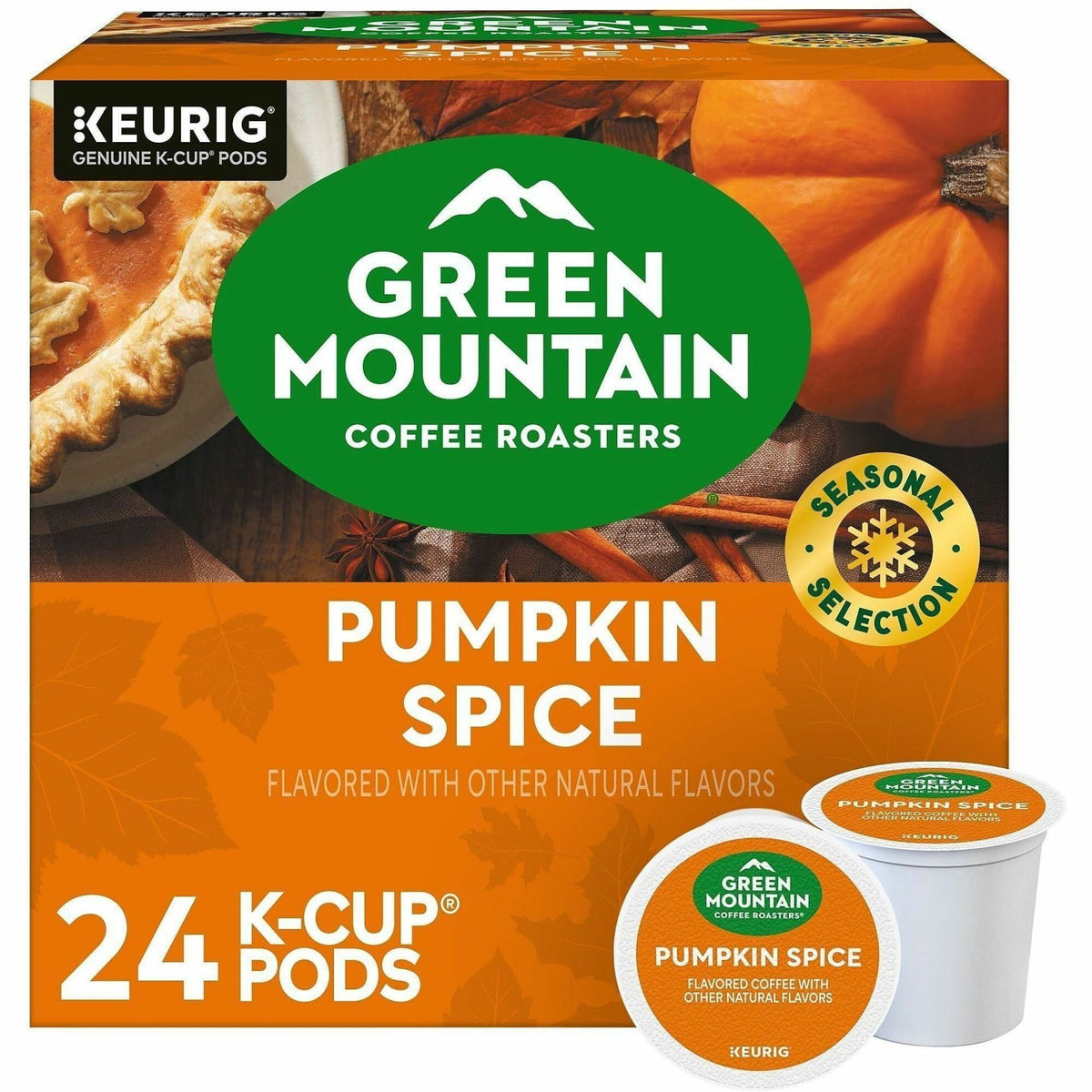 Green Mountain Coffee Roasters® K-Cup Pumpkin Spice Coffee - Compatible with Keurig Brewer - Regular - Light - K-Cup - K