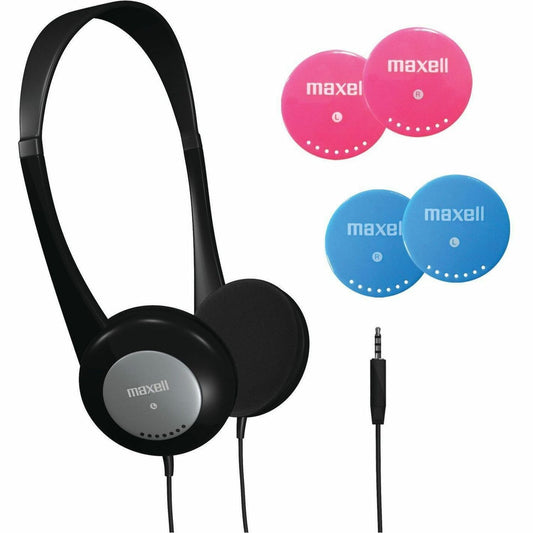 Maxell Kids Safe Headphones - Stereo - Mini-phone (3.5mm) - Wired - 32 Ohm - 14 Hz to 20 kHz - Over-the-head - Binaural 