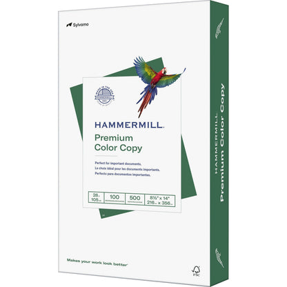 Hammermill Premium Color Copy Paper - White - 100 Brightness - Legal - 8 1/2" x 14" - 28 lb Basis Weight - Ultra Smooth 