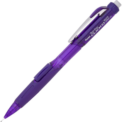 Pentel .5mm Twist Erase Click Mechanical Pencils - 0.5 mm Lead - #2 - Refillable - Transparent Barrel - 1 Pack