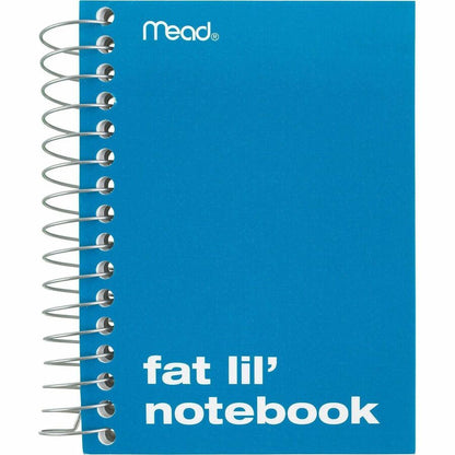 Mead Fat Lil' Notebook - 200 Sheets - Wire Bound - 4" x 5 1/2" Sheet Size - White Paper - Assorted Cardboard Cover - Per