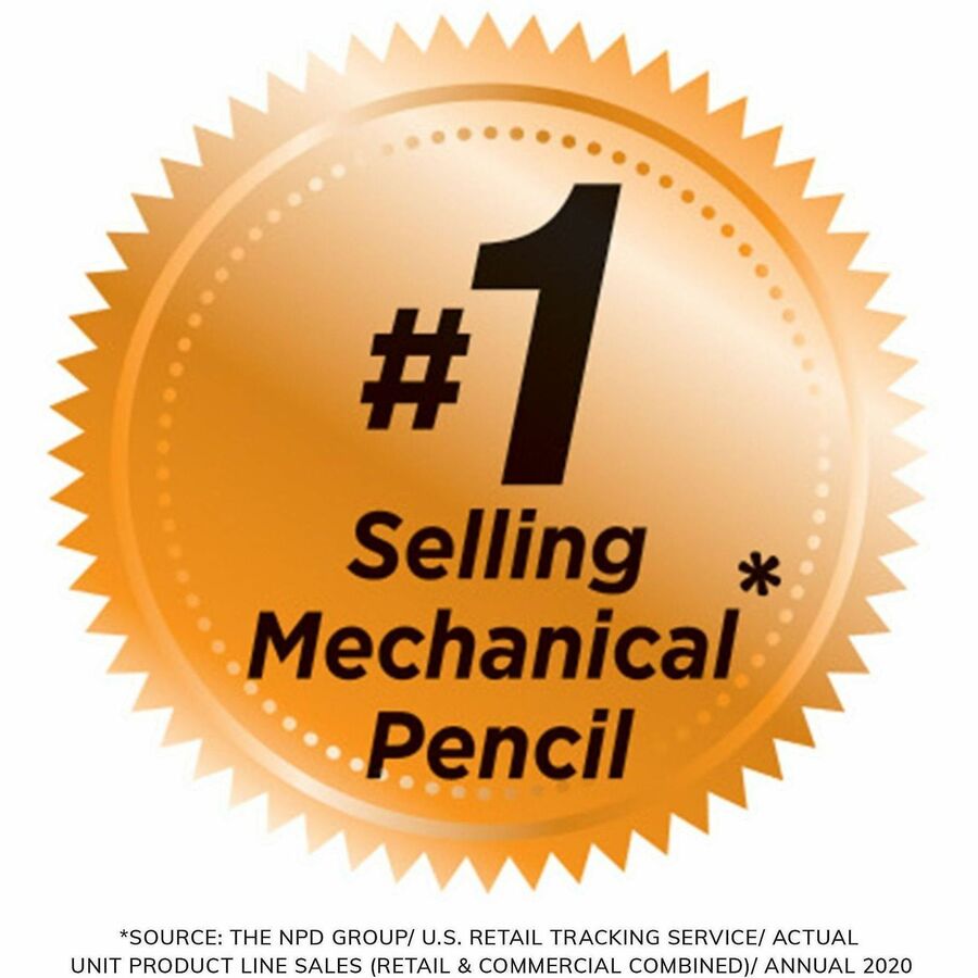 BIC Top Advance Mechanical Pencils - 0.7 mm Lead - #2 - Assorted Barrel - 10 / Pack