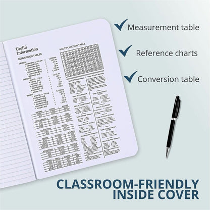 Roaring Spring College Ruled Hard Cover Composition Book - 100 Sheets - 200 Pages - Printed - Sewn/Tapebound - Both Side
