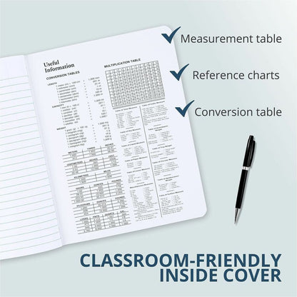 Roaring Spring Wide Ruled Hard Cover Composition Book - 100 Sheets - 200 Pages - Printed - Sewn/Tapebound - Both Side Ru