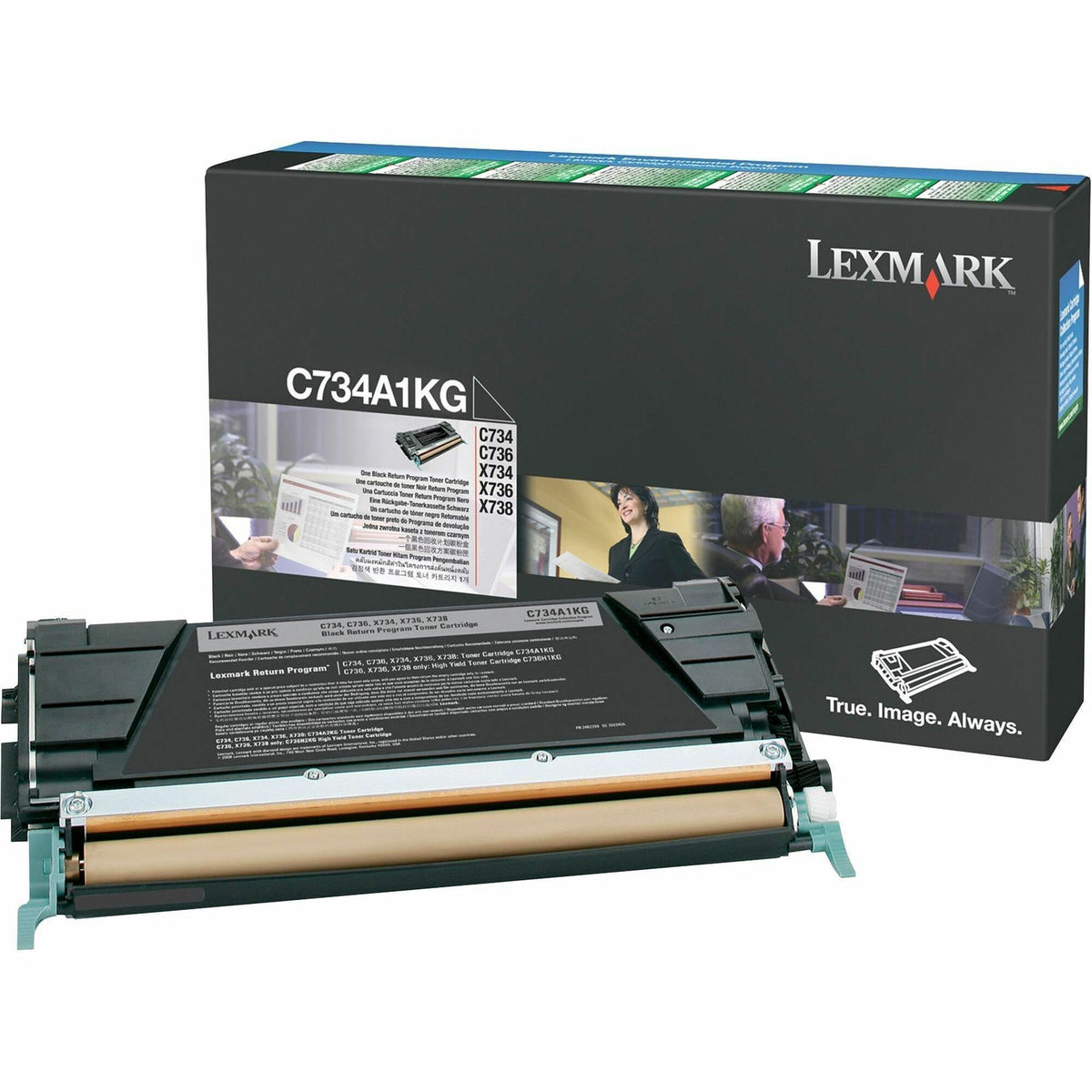 Lexmark Original Laser Toner Cartridge - Black - 1 Each - 8000 Pages