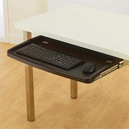 Kensington Underdesk SmartFit Comfort Keyboard Drawer - 1.5" Height x 26" Width x 13.5" Depth - Black - 1 Each