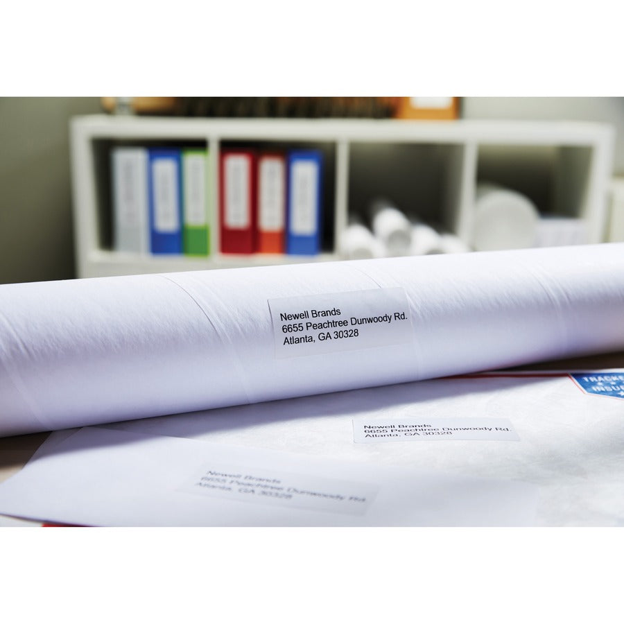 Dymo Large Address Labels - 1 2/5" Width x 3 1/2" Length - Rectangle - Inkjet - White - 260 / Roll - 520 / Box