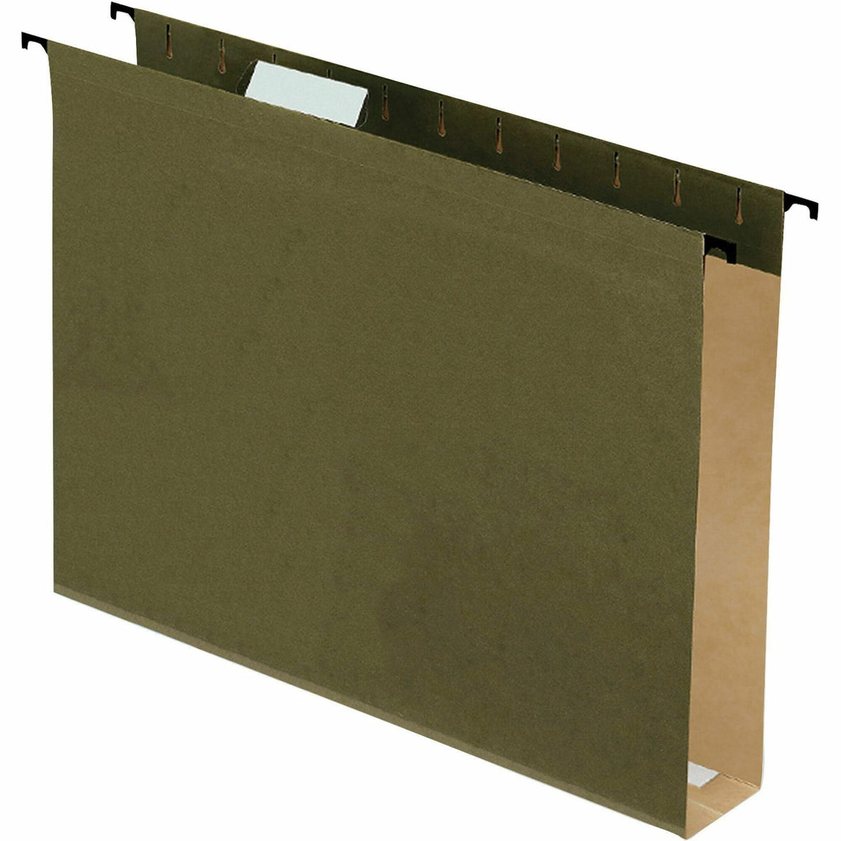 Pendaflex 1/5 Tab Cut Letter Recycled Hanging Folder - 8 1/2" x 11" - Capacity2" Expansion - Green - 10% Recycled - 20 /