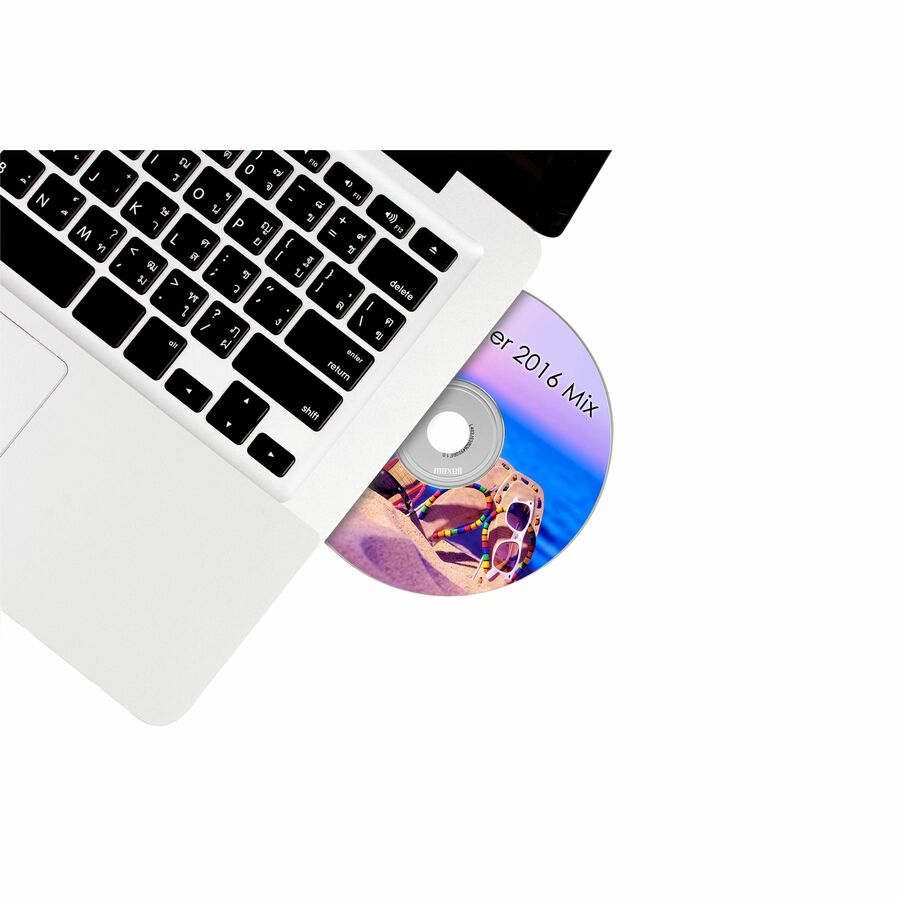 Maxell PW700 CD Recordable Media - CD-R - 48x - 700 MB - 100 / Pack - Matte White - 120mm - Single-layer - Printable