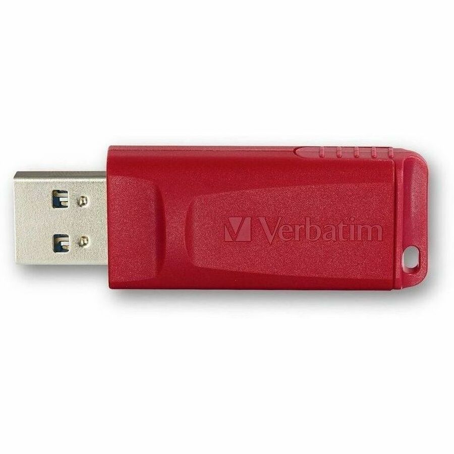Verbatim 64GB Store 'n' Go USB Flash Drive - Red - 64 GB - USB 2.0 Type A - Red - Lifetime Warranty - 1 Each