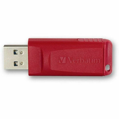 Verbatim 64GB Store 'n' Go USB Flash Drive - Red - 64 GB - USB 2.0 Type A - Red - Lifetime Warranty - 1 Each