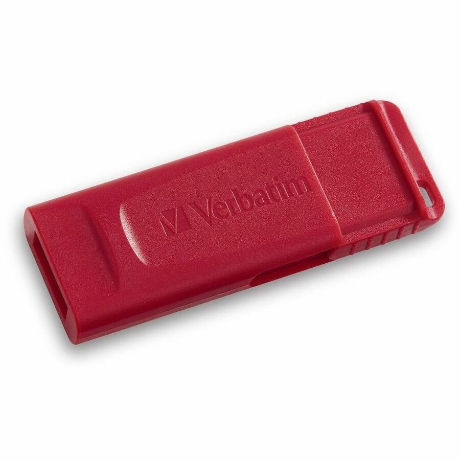 Verbatim 64GB Store 'n' Go USB Flash Drive - Red - 64 GB - USB 2.0 Type A - Red - Lifetime Warranty - 1 Each