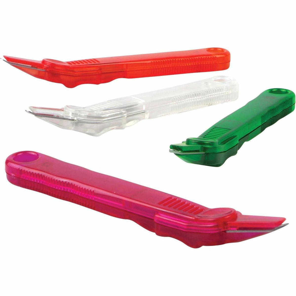 Baumgartens Translucent Slim Staple Remover - Plastic - Assorted - Compact - 1 Each