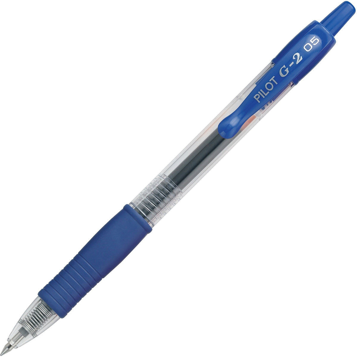 G2 Premium Gel Ink Retractable Pens - Extra Fine 0.5 mm Point Size - Refillable - Retractable - Blue Gel-based Ink - 12 