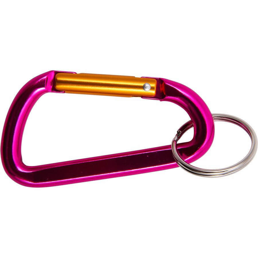 Baumgartens Key Ring - Metal - Orange, Silver, Blue, Purple - 1 Each