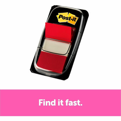 Post-it® Red Flag Value Pack - 600 x Red - 1" Flag/Note Width x 1 3/4" Flag/Note Length - Rectangle - Unruled - Red - Re