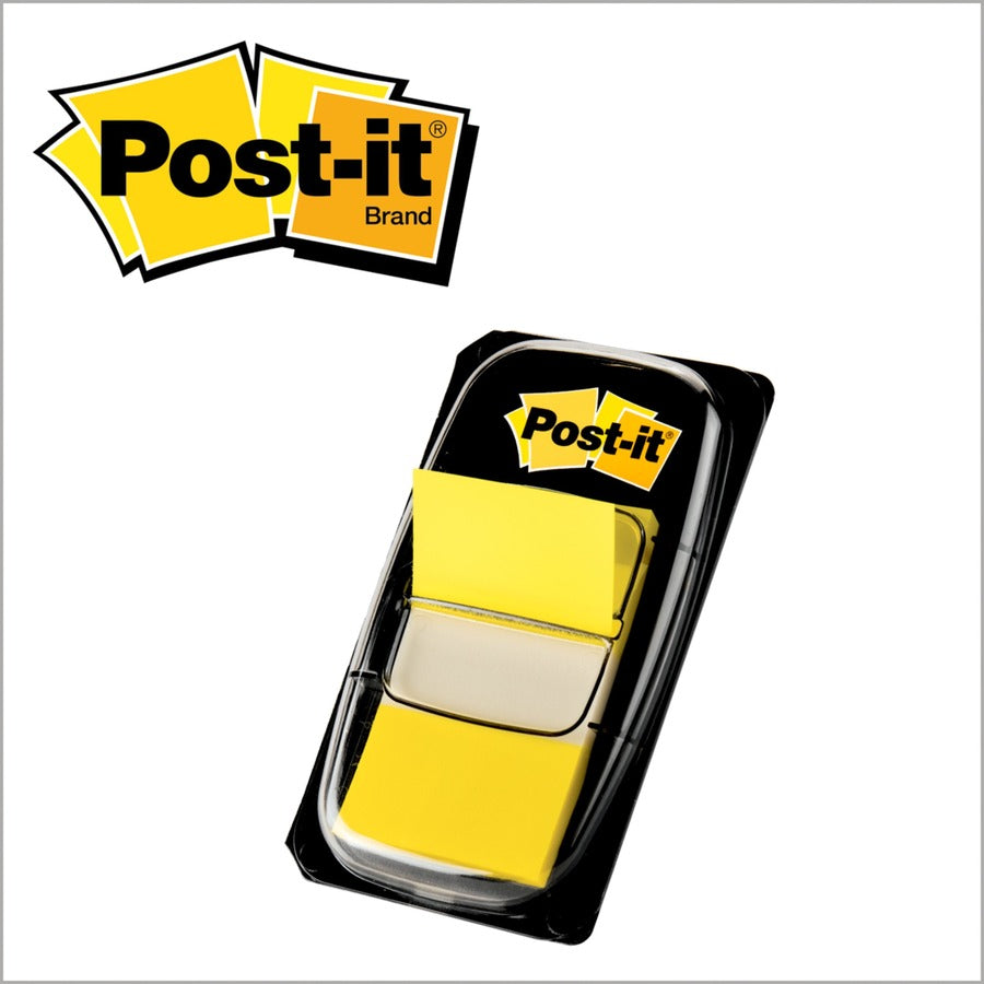 Post-it® Yellow Flag Value Pack - 600 x Yellow - 1" Flag/Note Width x 1 3/4" Flag/Note Length - Rectangle - Unruled - Ye