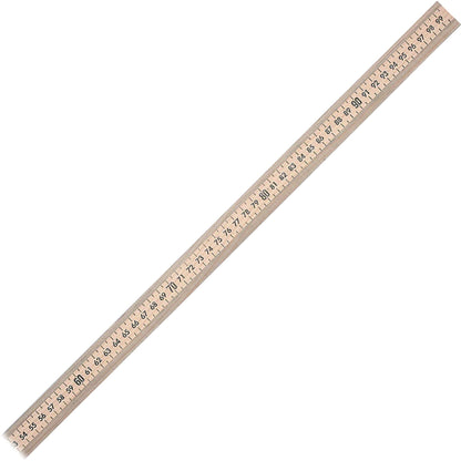 Westcott Hardwood Meterstick - 39.5" Length - 1/8 Graduations - Metric Measuring System - Wood - Woodgrain - 12 / Box