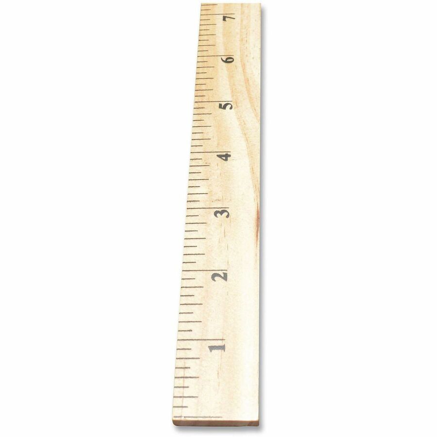 Westcott Hardwood Meterstick - 39.5" Length - 1/8 Graduations - Metric Measuring System - Wood - Woodgrain - 12 / Box