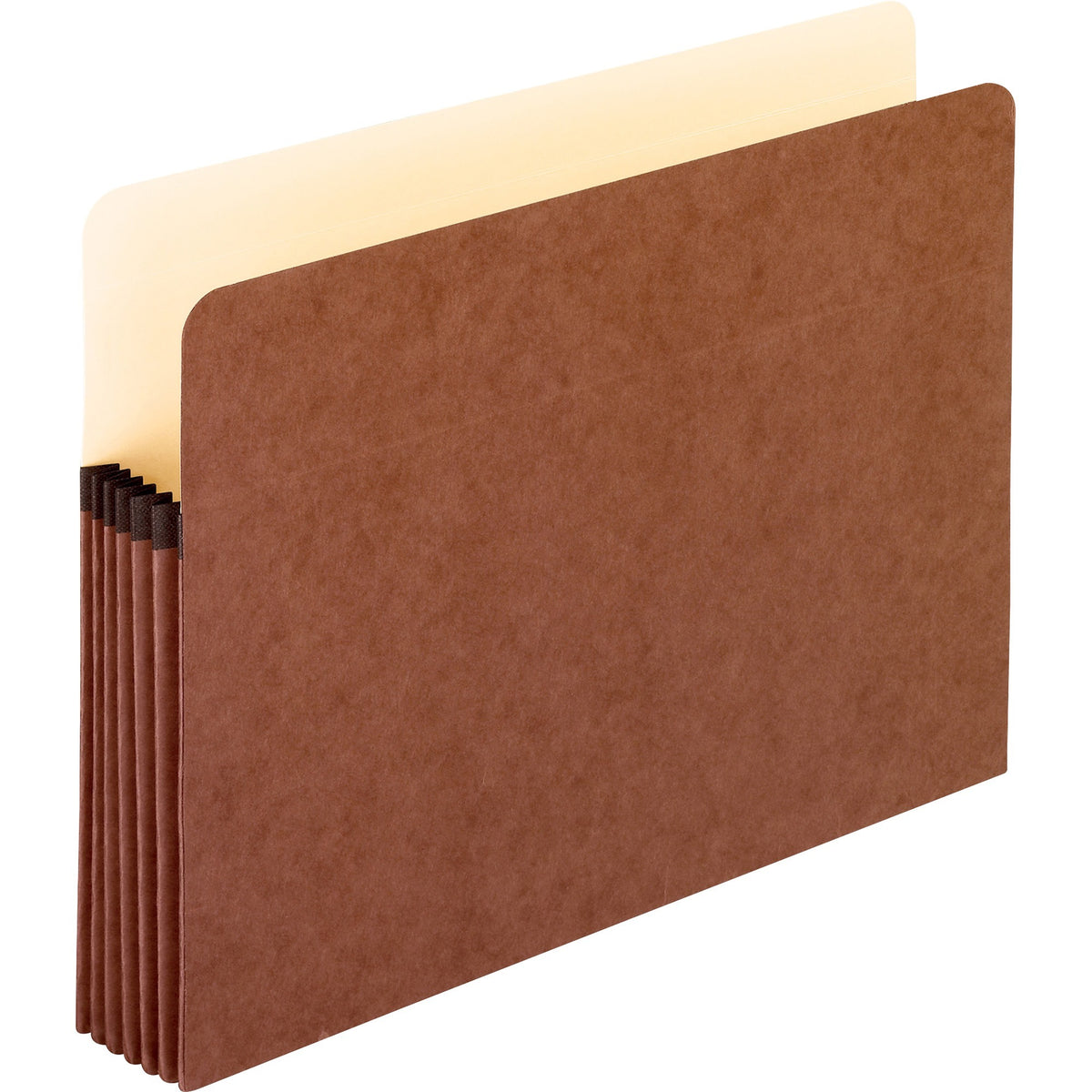 Pendaflex Letter Recycled File Pocket - 8 1/2" x 11" - 5 1/4" Expansion - Red Fiber - Red - Acid-free, Reinforced Gusset