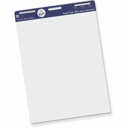 Pacon Unruled Easel Pads - 50 Sheets - Plain - Stapled/Glued - Unruled Front Ruling - 27" x 34" Sheet Size - White Paper