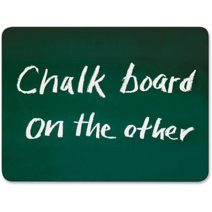 Creativity Street 2-in-1 Personal Combo Board - 12" (1 ft) Width x 9" (0.8 ft) Height - Dark Green Surface - 10 / Pack