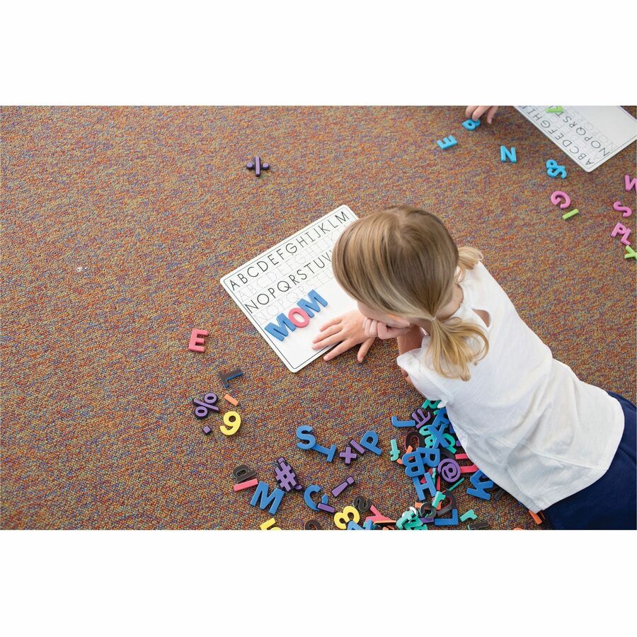 WonderFoam Magnetic Letters/Numbers - Magnetic - Washable - Assorted - Foam - 1 Set