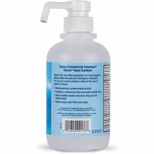 Clorox Commercial Solutions Hand Sanitizer - 16.91 fl oz - Pump Bottle Dispenser - Kill Germs - Hand - Clear - 1 Each