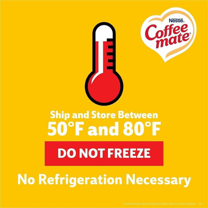 Coffee mate Hazelnut Nondairy Liquid Creamer Singles - Hazelnut Flavor - 0.38 fl oz (11 mL) - 180 Serving - 180 / Carton