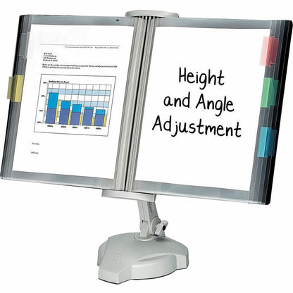 Fellowes Desktop Reference Rack - Desktop - 10 Panels - Support Letter 8.50" x 11" Media - 1 Each