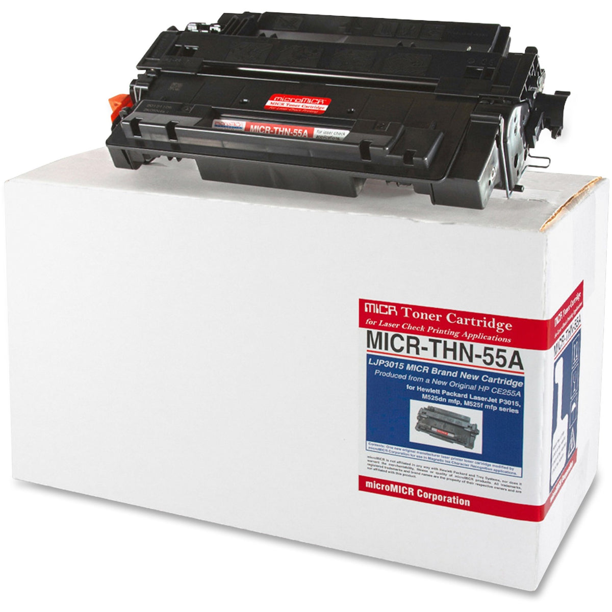 microMICR MICR Laser Toner Cartridge CE255A - Black - 1 Each - 6000 Pages