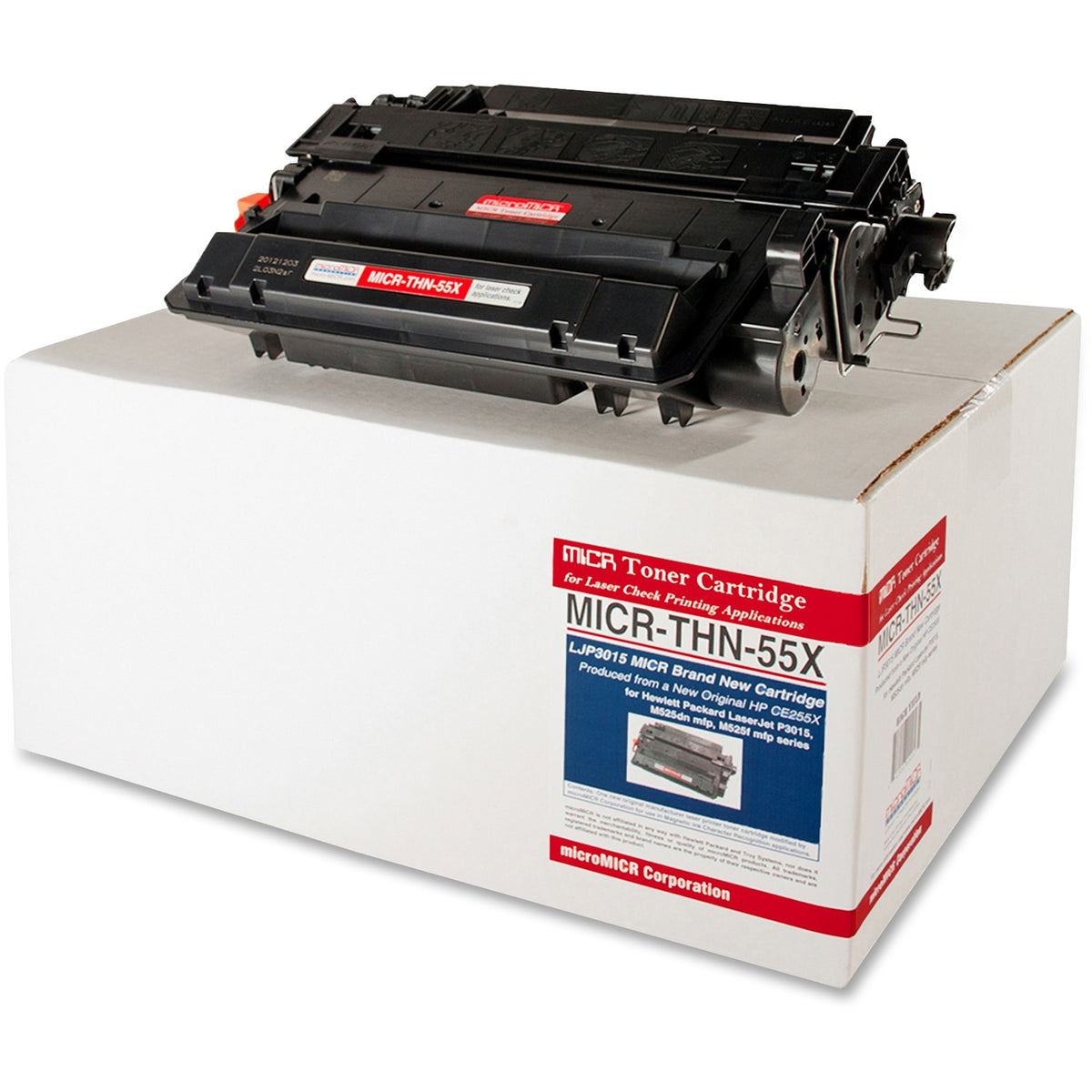microMICR MICR Laser Toner Cartridge CE255X - Black - 1 Each - 12500 Pages