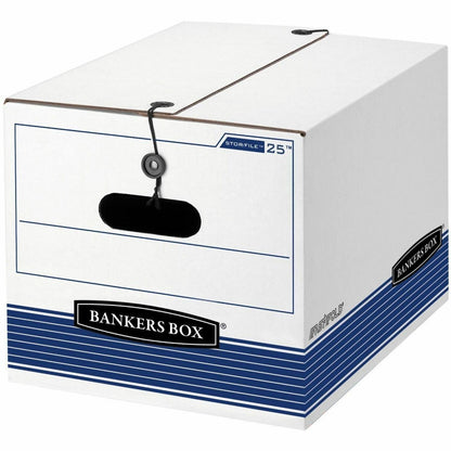 Bankers Box String/Button Storage Box - Internal Dimensions: 12" Width x 15.50" Depth x 10.25" Height - 4 / Carton