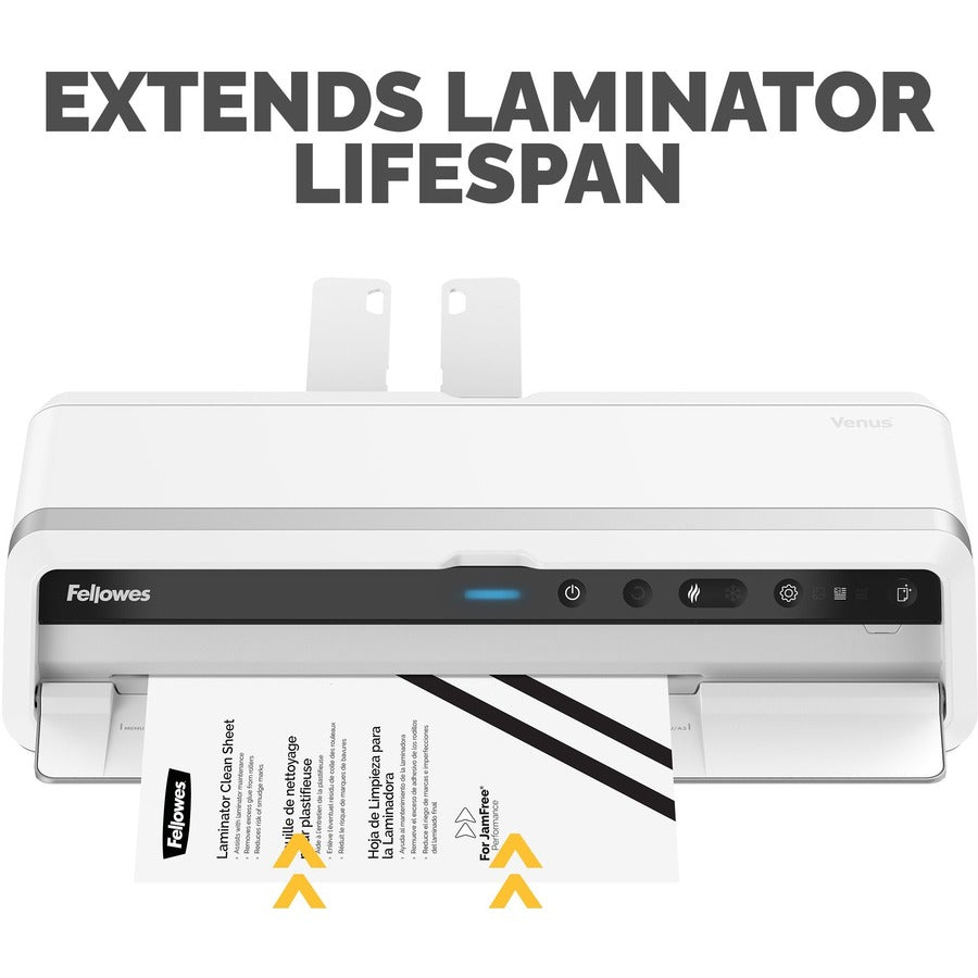 Fellowes Laminator Cleaning Sheets 10pk - White - 10 / Pack