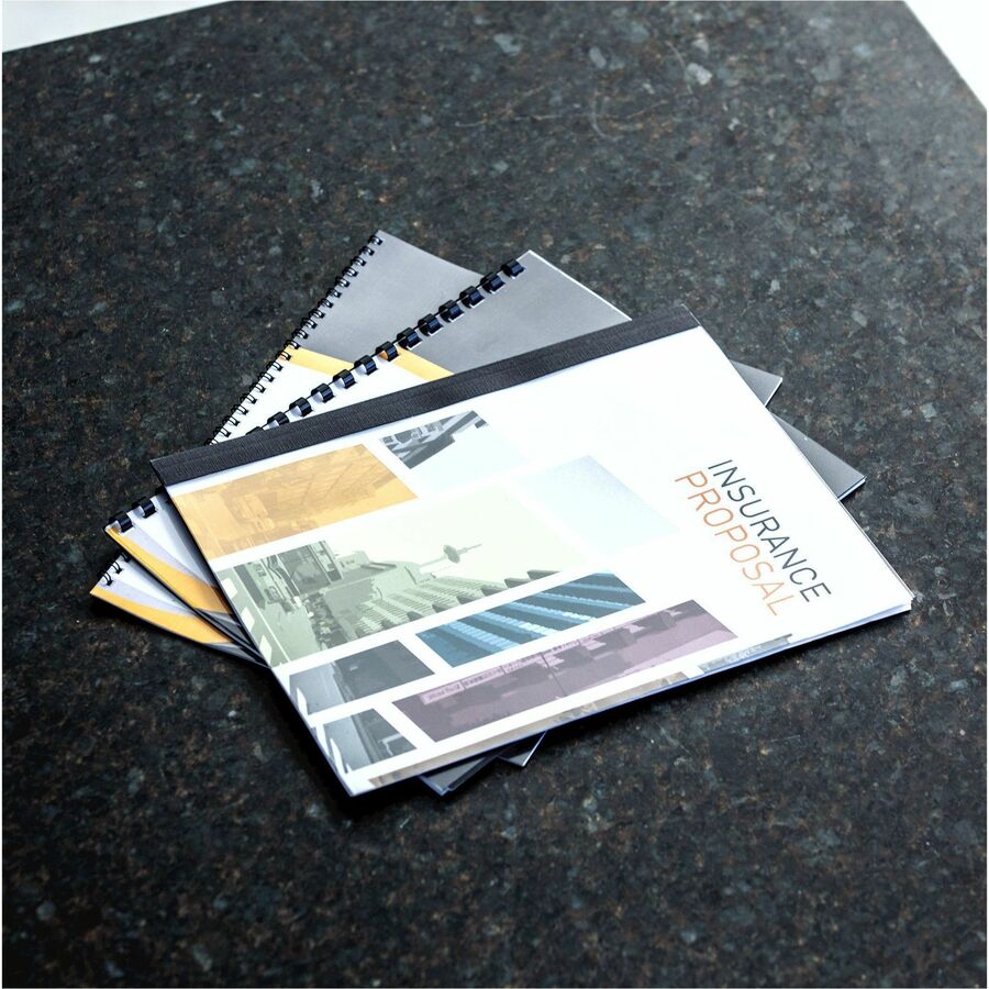 Fellowes Thermal Presentation Covers - 11" Height x 8.5" Width x 0.3" Depth - 0.25" Maximum Capacity - 60 x Sheet Capaci