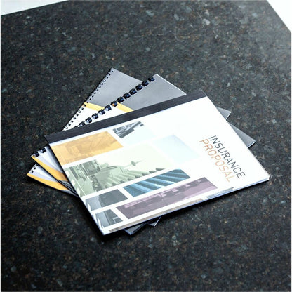 Fellowes Thermal Presentation Covers - 11" Height x 8.5" Width x 0.3" Depth - 0.25" Maximum Capacity - 60 x Sheet Capaci