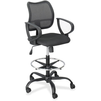 Safco Vue Extended Height Mesh Chair - Black Seat Color - Polyester Seat Material - Nylon Back Material - 5-star Base - 