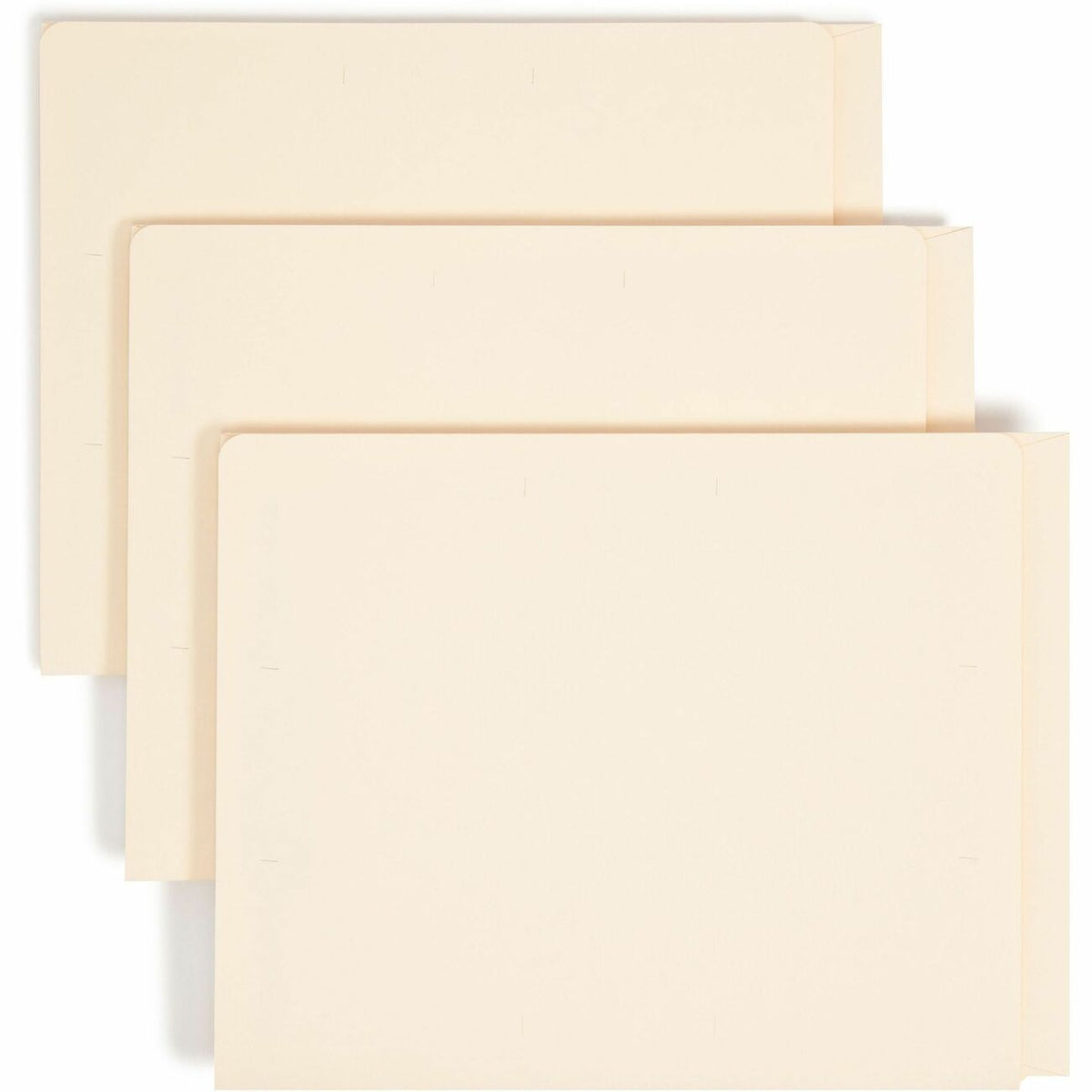 Smead Straight Tab Cut Letter Recycled Fastener Folder - 8 1/2" x 11" - 2 x 2B Fastener - 1 Pocket - 11 pt. - 2 Plys - M