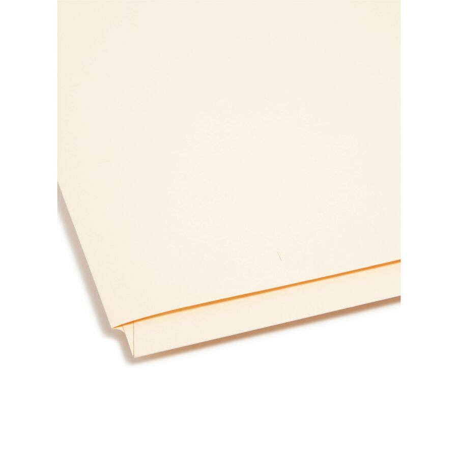 Smead Straight Tab Cut Letter Recycled Fastener Folder - 8 1/2" x 11" - 2 x 2B Fastener - 1 Pocket - 11 pt. - 2 Plys - M