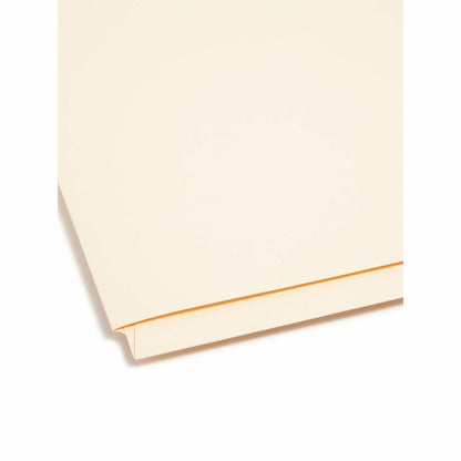 Smead Straight Tab Cut Letter Recycled Fastener Folder - 8 1/2" x 11" - 2 x 2B Fastener - 1 Pocket - 11 pt. - 2 Plys - M