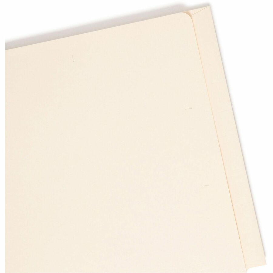 Smead Straight Tab Cut Letter Recycled Fastener Folder - 8 1/2" x 11" - 2 x 2B Fastener - 1 Pocket - 11 pt. - 2 Plys - M