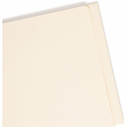 Smead Straight Tab Cut Letter Recycled Fastener Folder - 8 1/2" x 11" - 2 x 2B Fastener - 1 Pocket - 11 pt. - 2 Plys - M