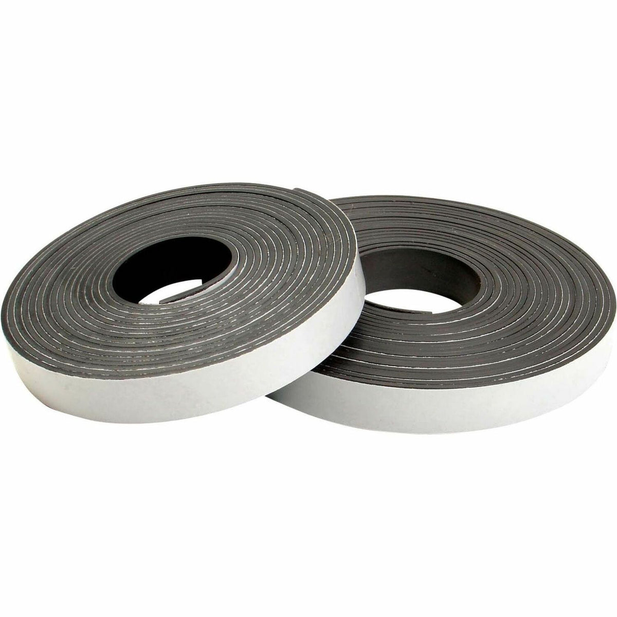 Zeus Magnetic Tape - 15 ft Length x 0.50" Width - Black - Adhesive Backing - Dispenser Included - Cutter Edge Dispenser 