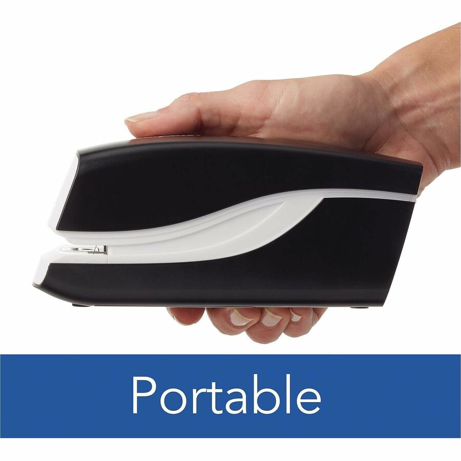 Swingline Breeze Automatic Stapler - Staples Upto 20 Sheet of 20lb Paper - Holds Upto 105 Staple - Half Strip - Staple S