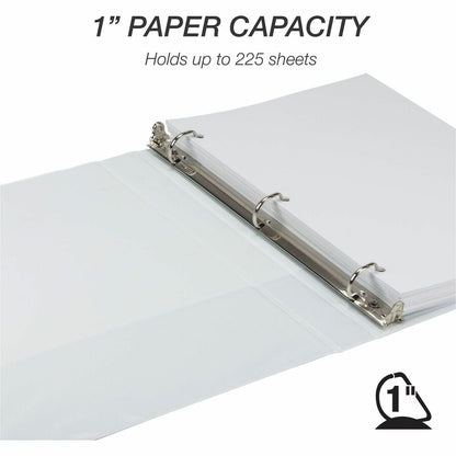 Samsill Earth's Choice Plant-based Durable View Binder - 1" Binder Capacity - Letter - 8 1/2" x 11" Sheet Size - 225 She