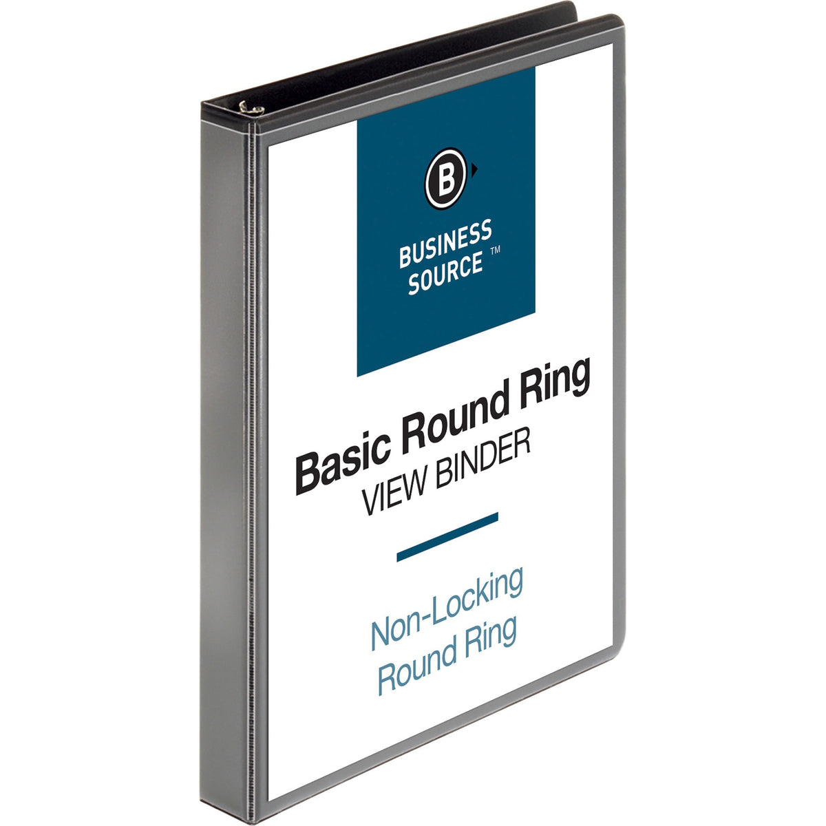 Business Source Round-ring View Binder - 1" Binder Capacity - Letter - 8 1/2" x 11" Sheet Size - 225 Sheet Capacity - Fa