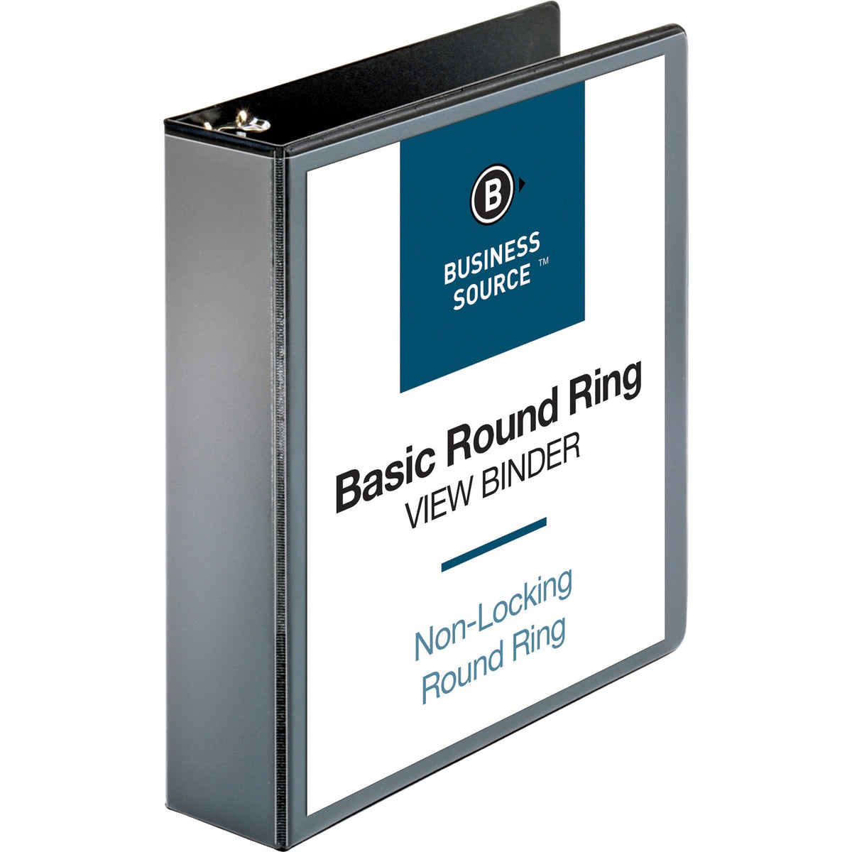 Business Source Round-ring View Binder - 2" Binder Capacity - Letter - 8 1/2" x 11" Sheet Size - 475 Sheet Capacity - Fa