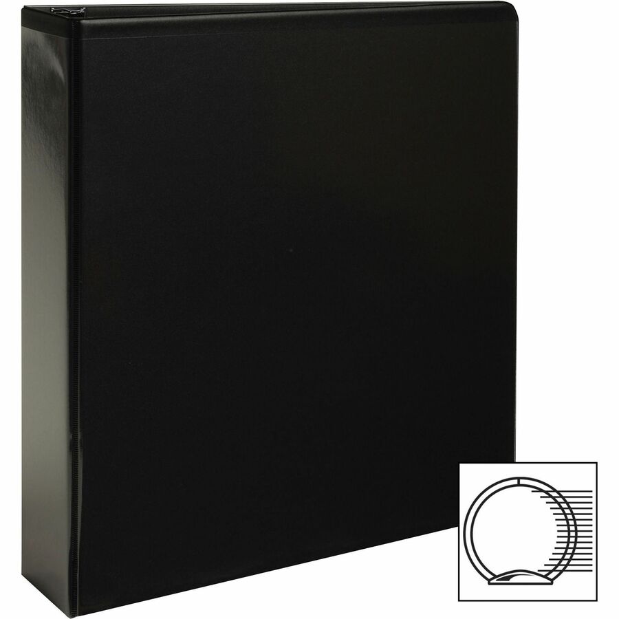 Business Source Round-ring View Binder - 2" Binder Capacity - Letter - 8 1/2" x 11" Sheet Size - 475 Sheet Capacity - Fa
