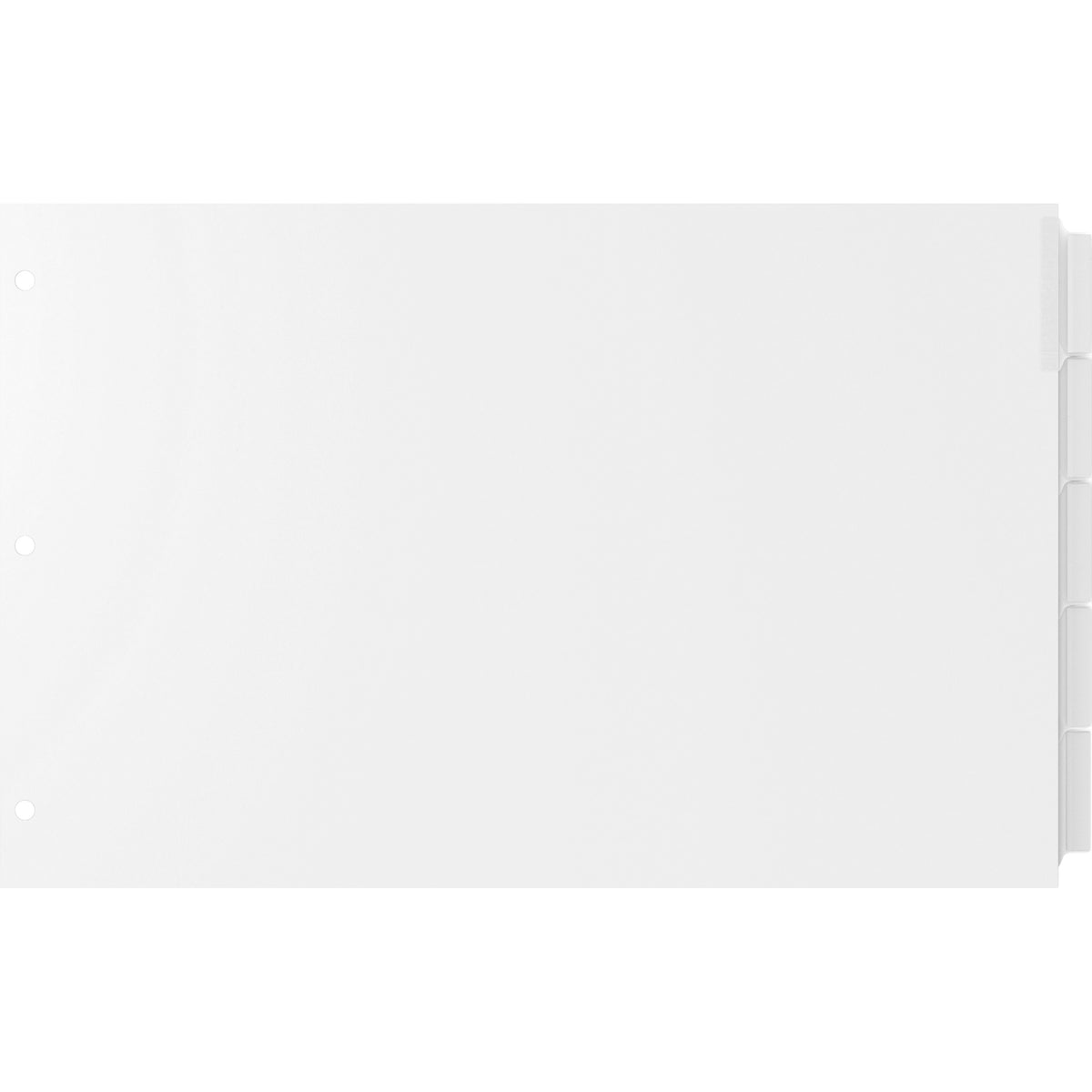 EasyFit 5-Tab Legal Size Index Dividers - 5 x Divider(s) - 5 Tab(s) - 5 Tab(s)/Set - 8.5" Divider Width x 14" Divider Le