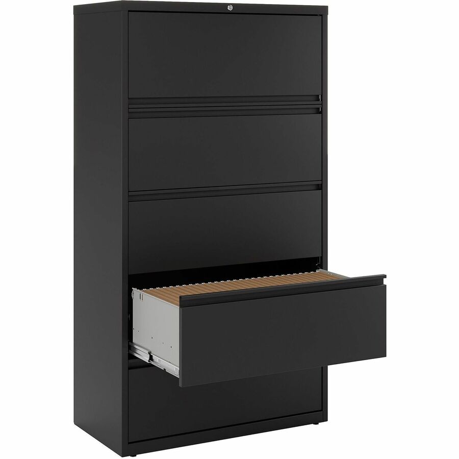 Lorell Fortress Series Lateral File - 36" Width x 18.6" Depth x 67.7" Height - 5 x Drawer(s) for File - Letter, Legal, A